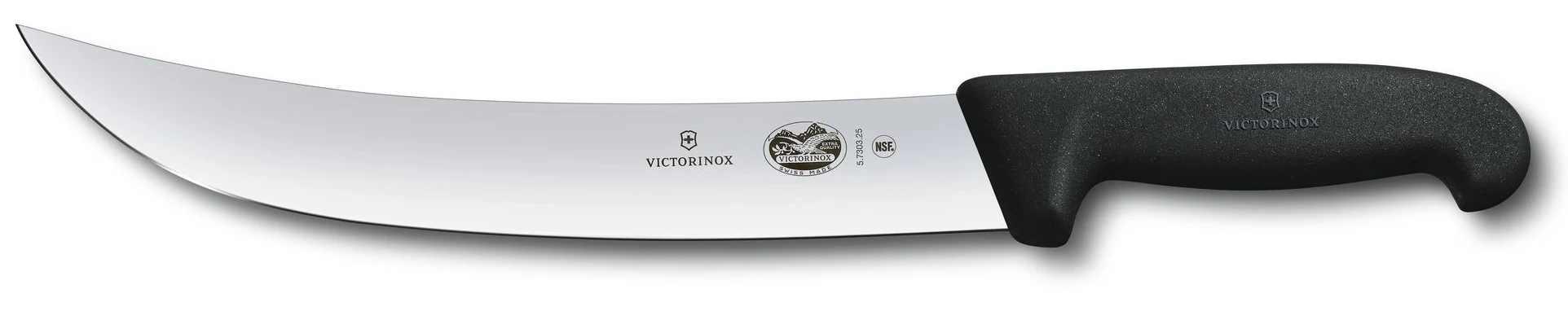 Victorinox 5.7303.25-X4 Curved Cimeter Knife with Black Fibrox Handle 10"