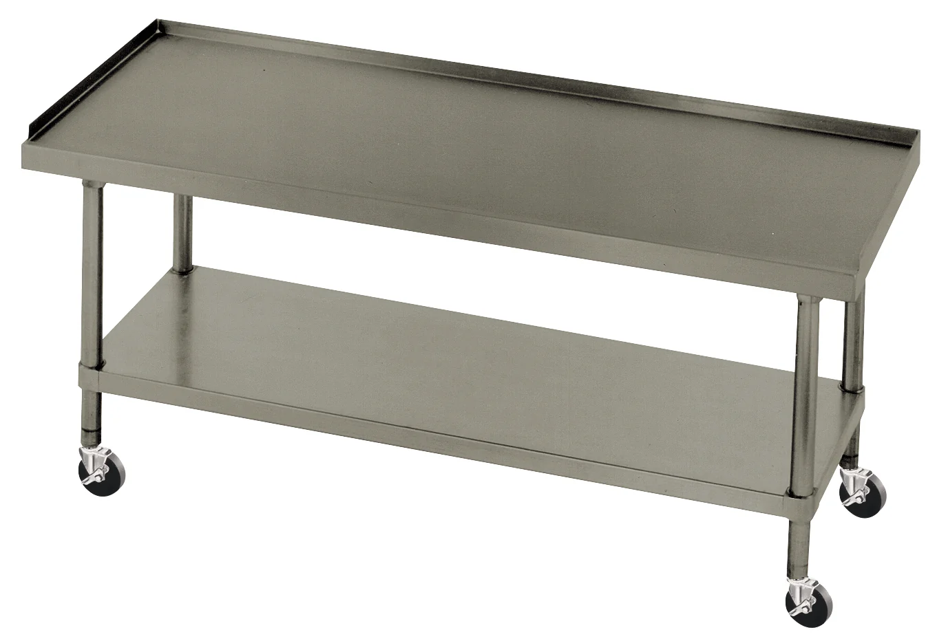 Advance Tabco ES-304C Stainless Steel Mobile Equipment Stand with Adjustable Undershelf 48" x 30"