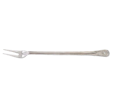 Browne 4782 Stainless Steel Serving Fork with Extra Long Reinforced Grooved Handle 21" - Image 2