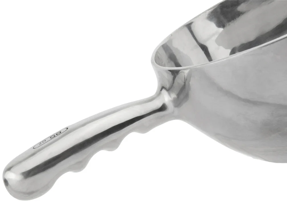 Browne 575401 Aluminum Round Bottom Scoop 12 oz. - Image 3