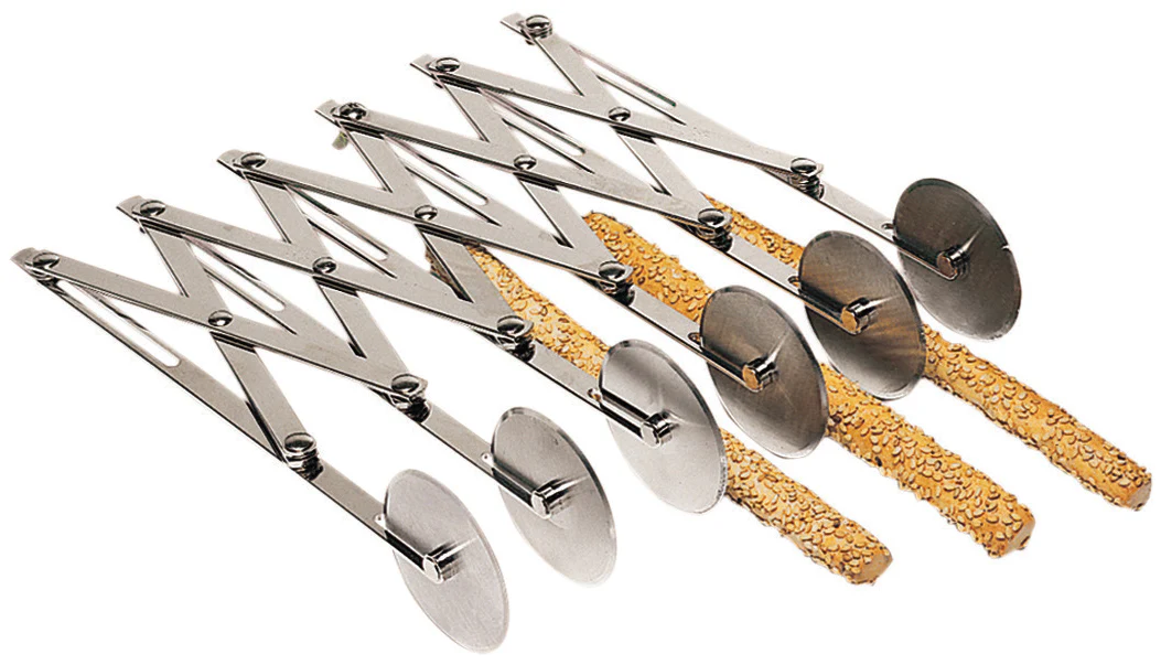 American Metalcraft MWPC6X2 Stainless Steel Multi-Wheel Pastry / Dough Cutter - (6) 2" Parallel Wheels