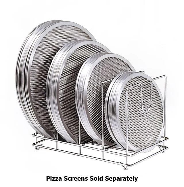 American Metalcraft 18040 Chrome-Plated Steel 4-Slot Pizza Screen Rack 14" x 9" x 10-1/2" - Holds up to 96 Screens - 2/Case - Image 2