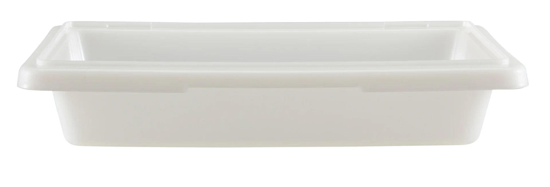Cambro 12183P148 Polyethylene Food Storage Box 12" x 18" x 3-1/2 - 1-3/4 gal. - White - Image 2