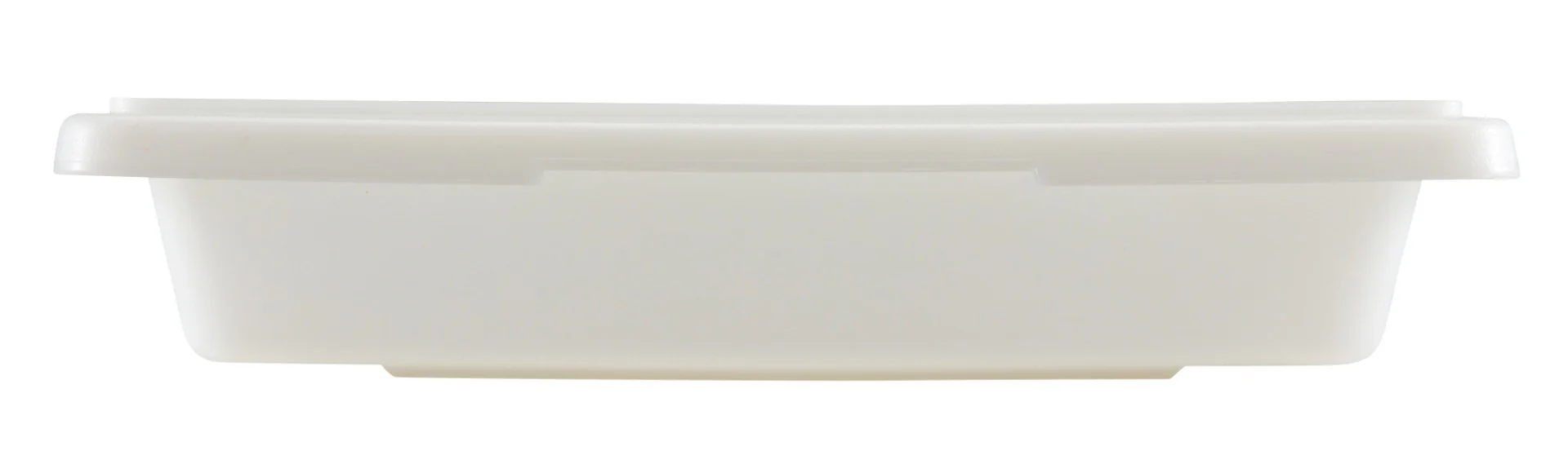 Cambro 12183P148 Polyethylene Food Storage Box 12" x 18" x 3-1/2 - 1-3/4 gal. - White - Image 3