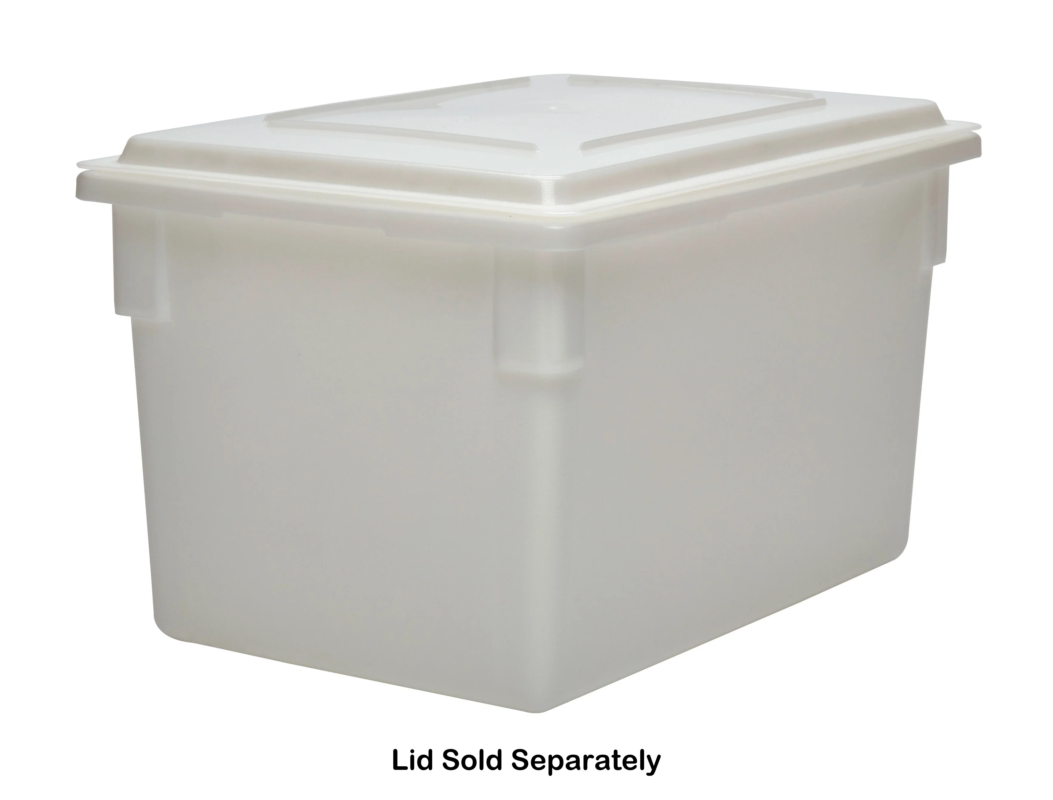 Cambro 182615P148 Polyethylene Food Storage Box 18" x 26" x 15" - 22 gal. - White - Image 3