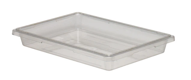 Cambro 18263CW135 Camwear Polycarbonate Food Storage Box 5 gal. - Clear