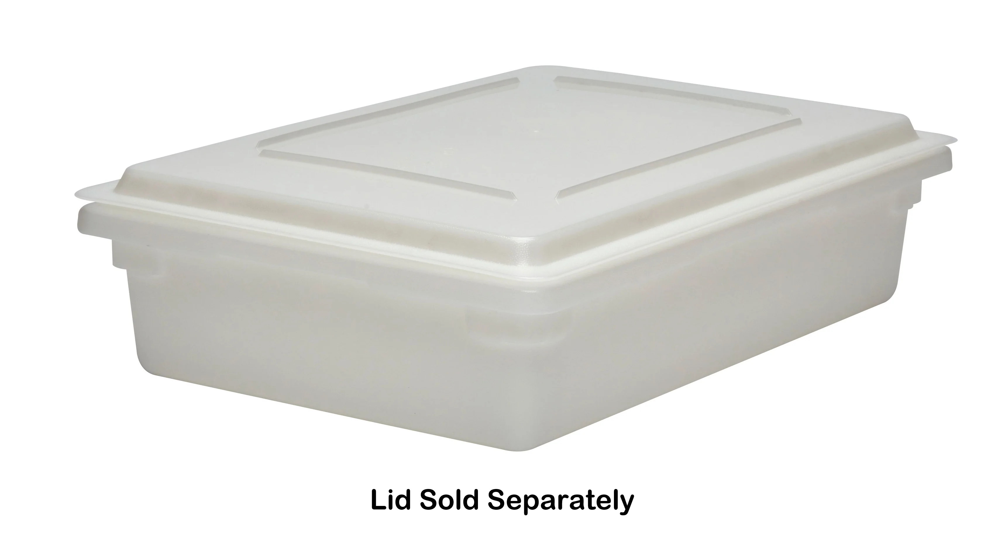 Cambro 18266P148 Polyethylene Food Storage Box 18" x 26" x 6" - 8-3/4 gal. - White - Image 3