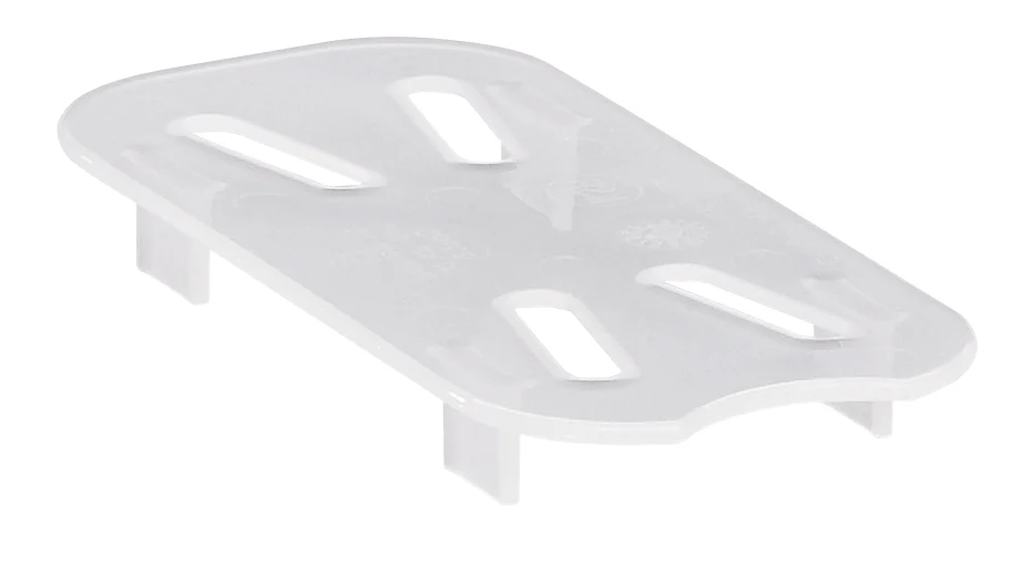 Cambro 90PPD190 Polypropylene Food Pan Drain Tray - 1/9 Size - Translucent