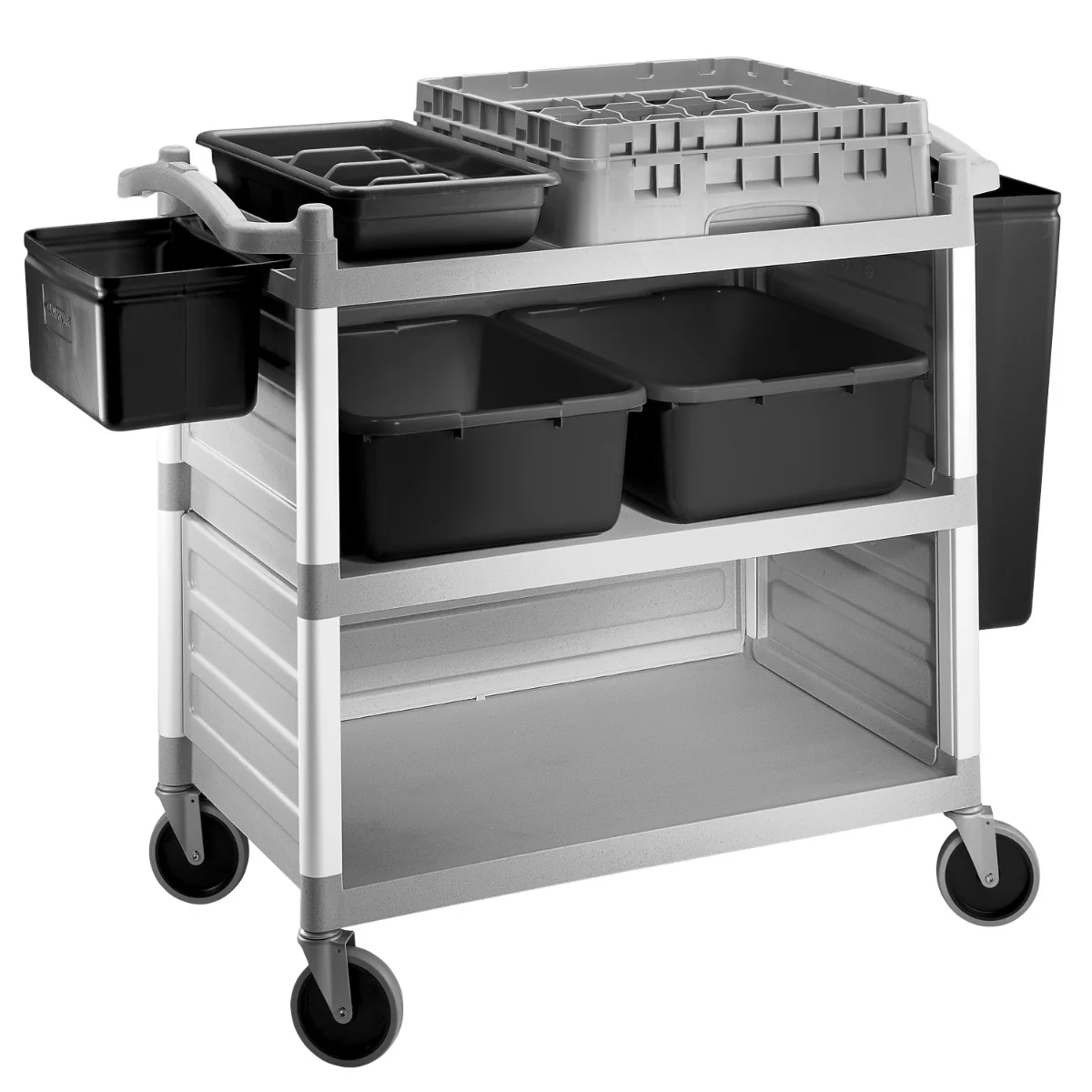 Cambro BC331KDSH110 - Black Silverware Holder - 2-1/2 gallon - Image 4
