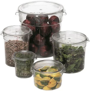 Cambro RFS1SCPP190 Camwear Round Food Storage Container Seal Cover - fits 1 qt. - Translucent - Image 3