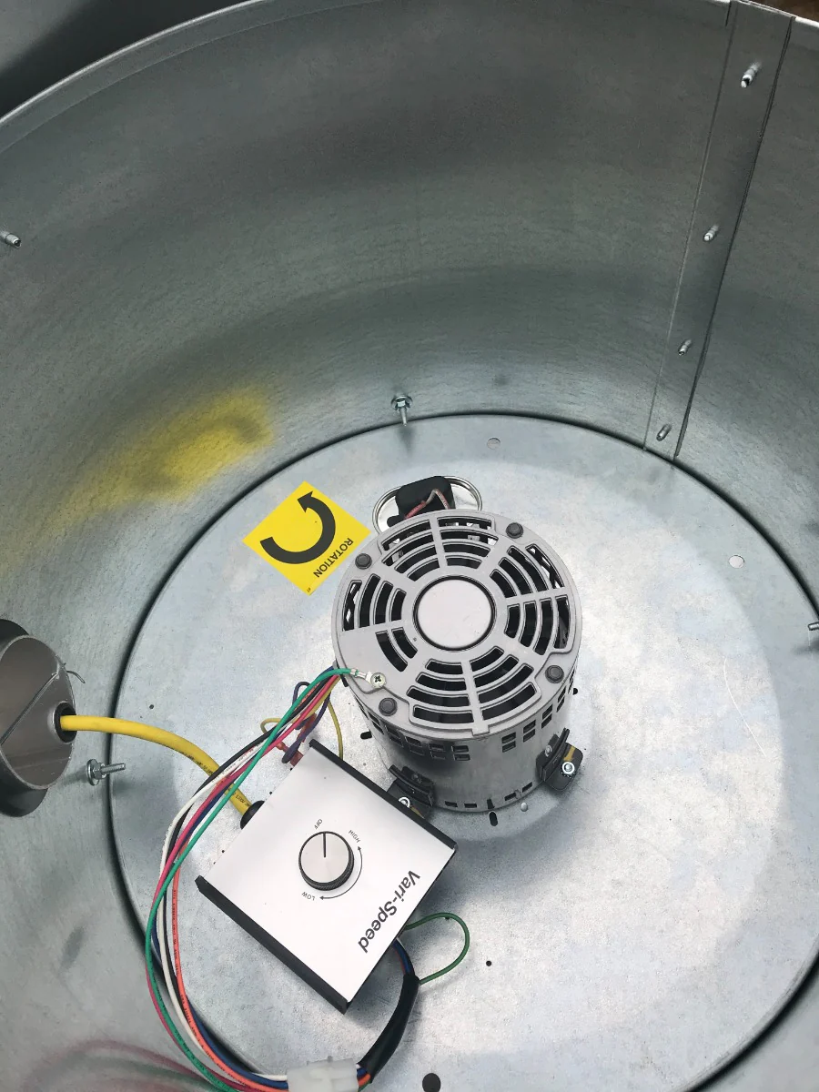 CaptiveAire DU30HFA-400-1000 High Speed Direct Drive Centrifugal Upblast Exhaust Fan 1000 CFM - 115v - Image 7
