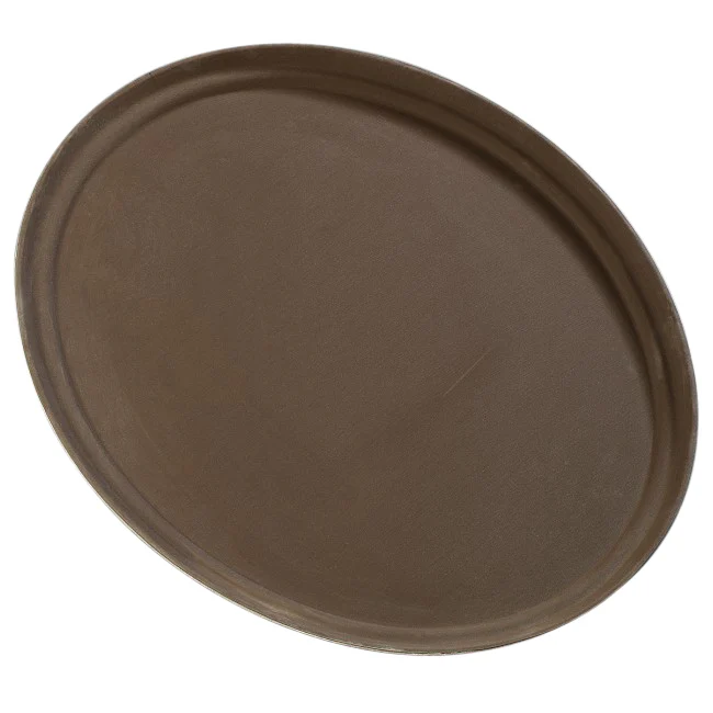 Carlisle 2700GR - Griptite Oval Tray 27-1/16" x 22-5/16" - Toffee Tan - Image 3