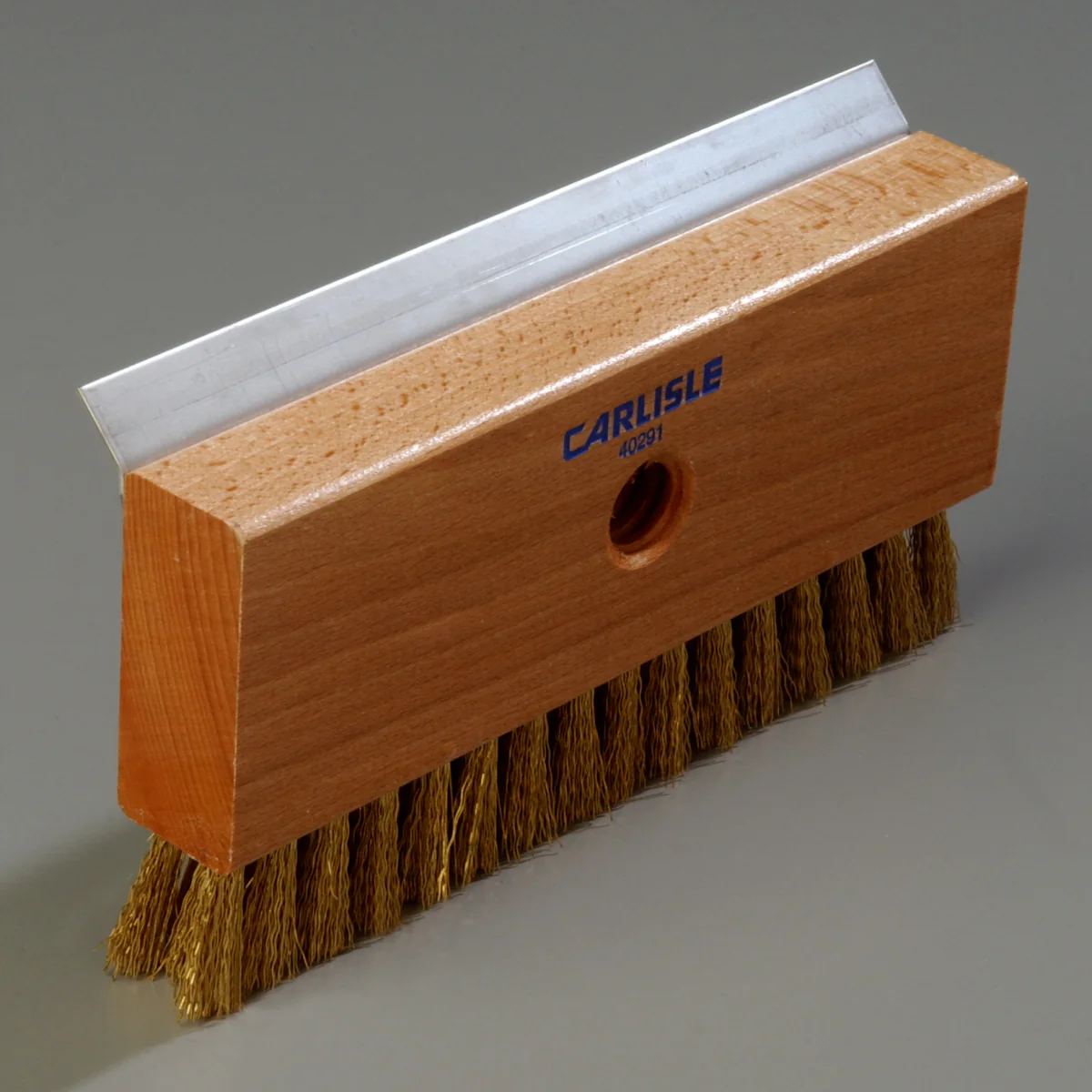 Carlisle 4029100 Sparta Pizza Oven / Grill Brush & Scraper Head with Brass Wire Bristles 8-1/2" - Image 3