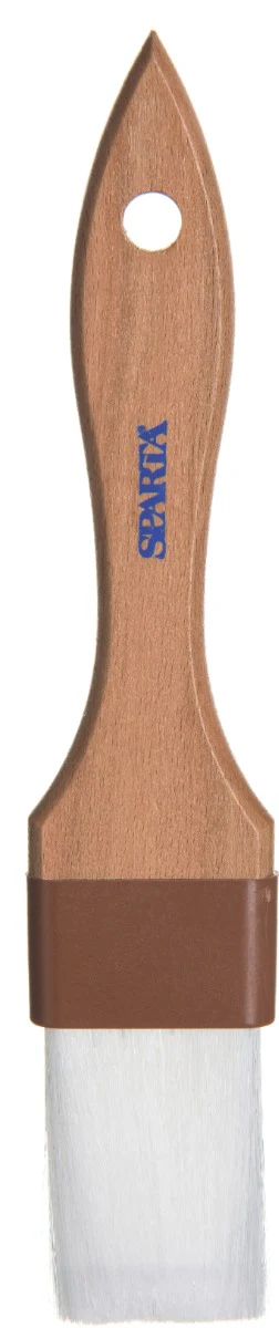 Carlisle 4039600 Sparta Chef Series Pastry Brush with White Nylon Bristles and Hardwood Handle 1-1/2" - Image 3