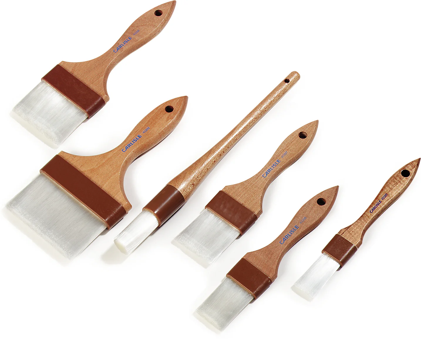 Carlisle 4039800 Carlisle Pastry Brush 3" Epoxy Bristles w/ Wood Handle - Image 2