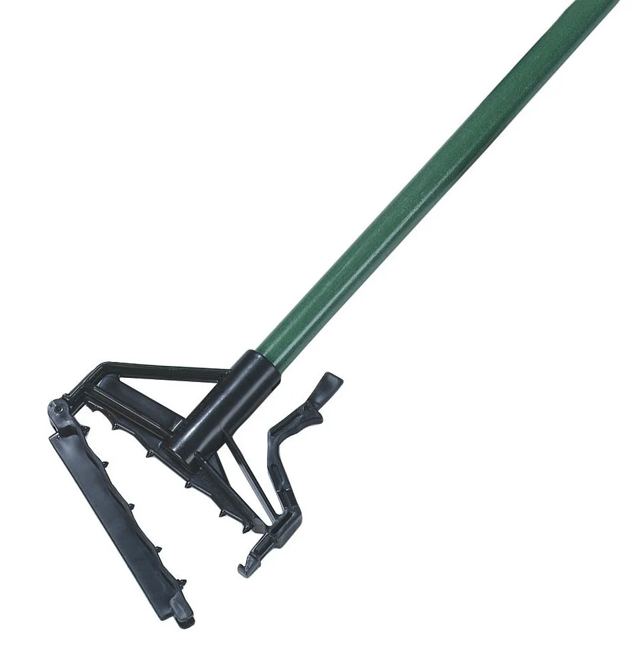 Carlisle 4166409 Sparta Spectrum Quik-Release  Fiberglass Mop Handle with Flexible Plastic Head 60"L - Green - Image 4
