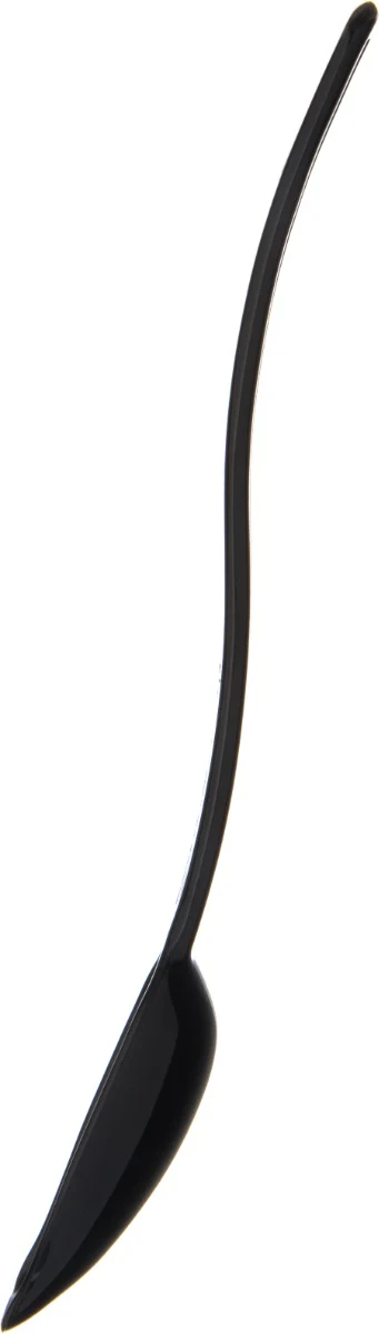 Carlisle 446003 One-Piece Plastic Solid Salad/Buffet Serving Spoon with Notched handle 9" - 1/2 oz. - Black - Image 6
