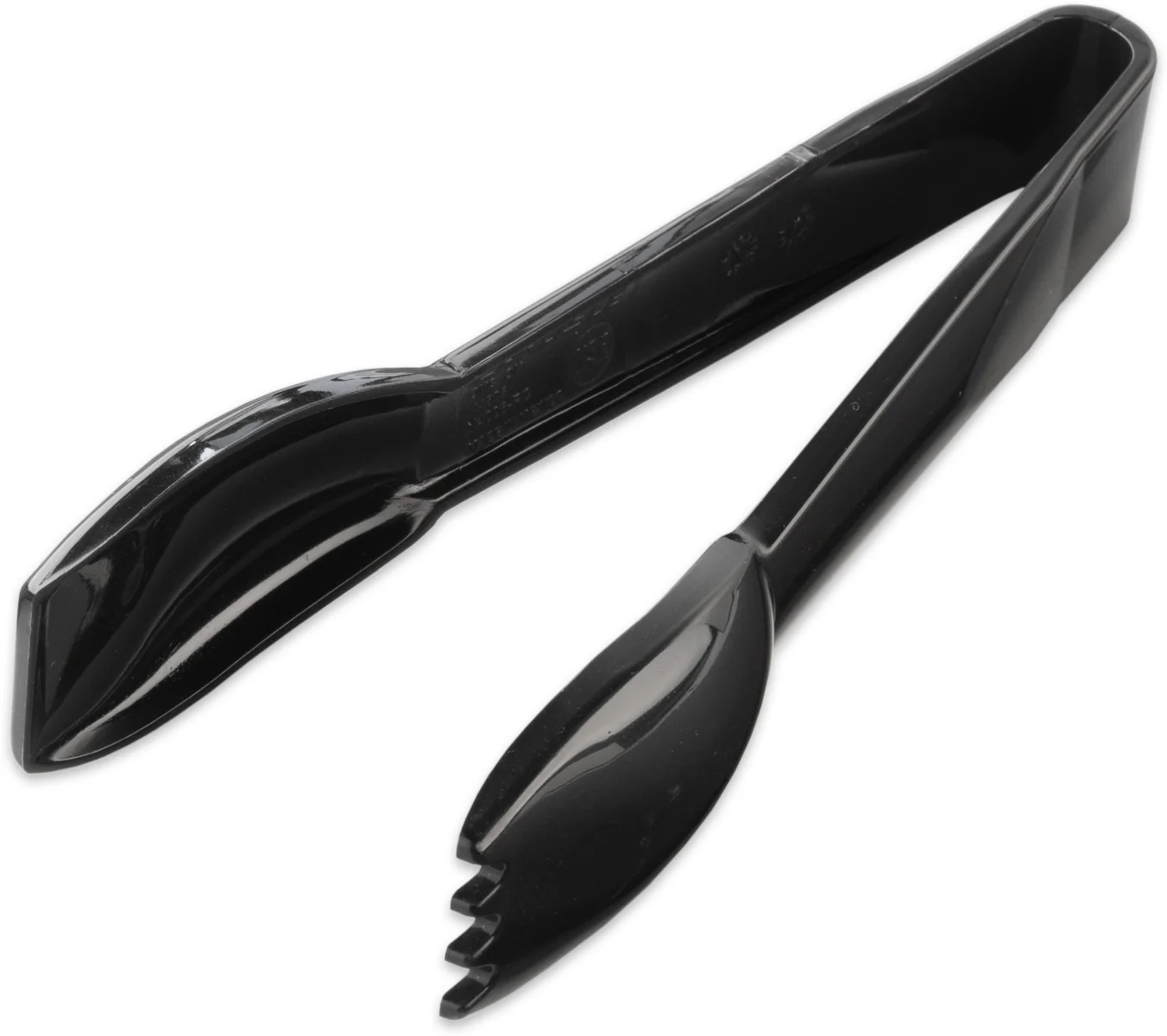 Carlisle 460603 Carly 1-Piece Plastic Salad Tongs 6" - Black - Image 15