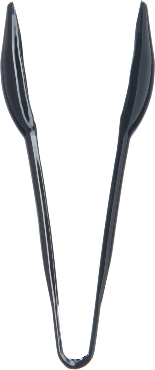 Carlisle 460603 Carly 1-Piece Plastic Salad Tongs 6" - Black - Image 6