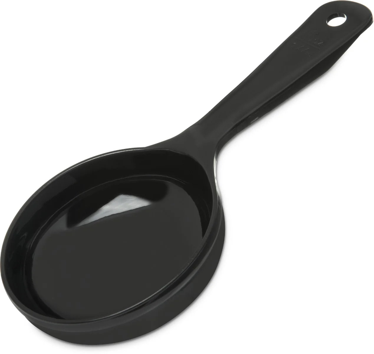 Carlisle 493003 Soild Portion Spoon 6 oz. Plastic Black Handle , 12ea/cs - Image 8