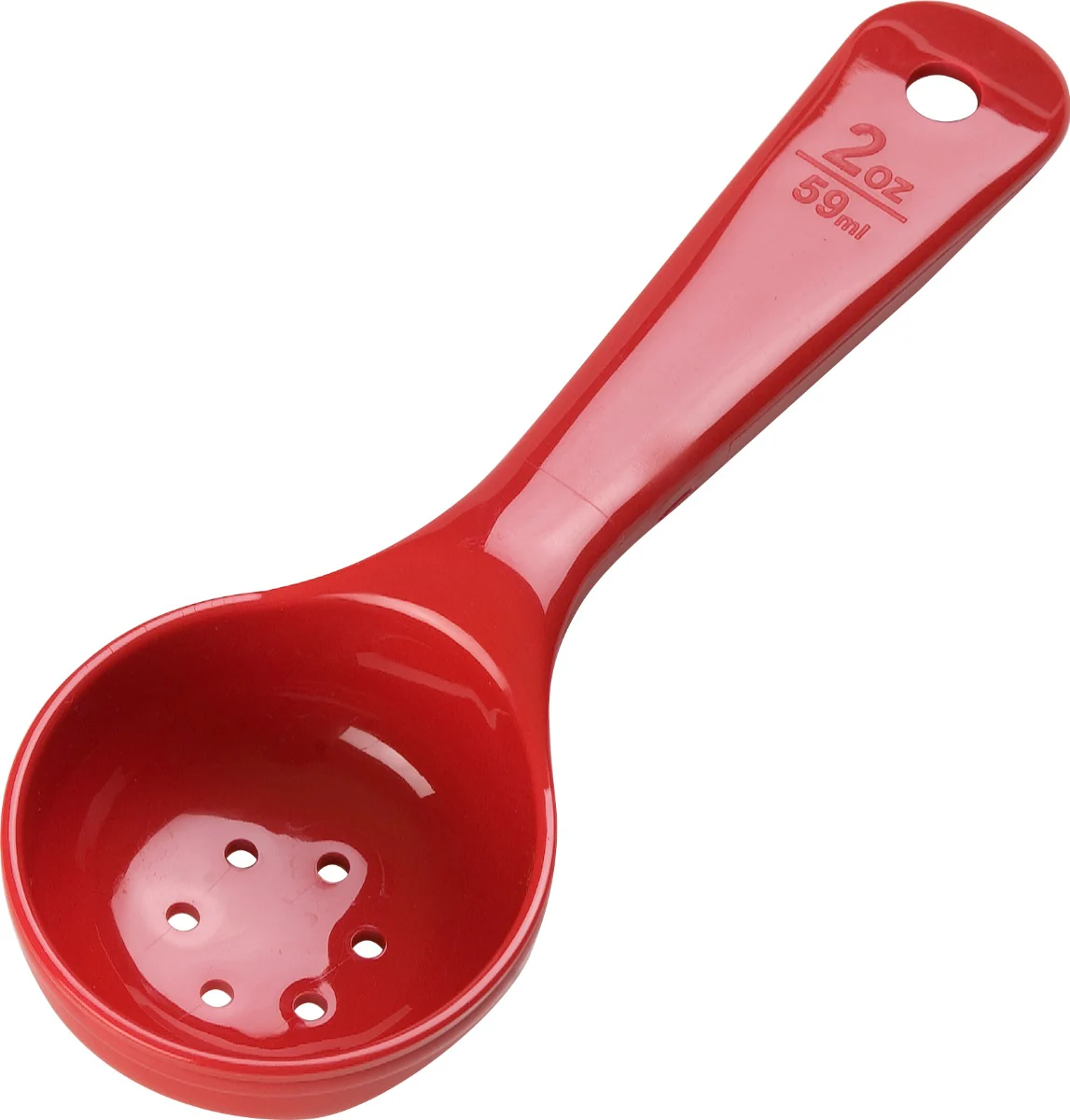 Carlisle 496205 Perforated Portion Server 2 oz. Plastic Red Handle , 12ea/cs - Image 5