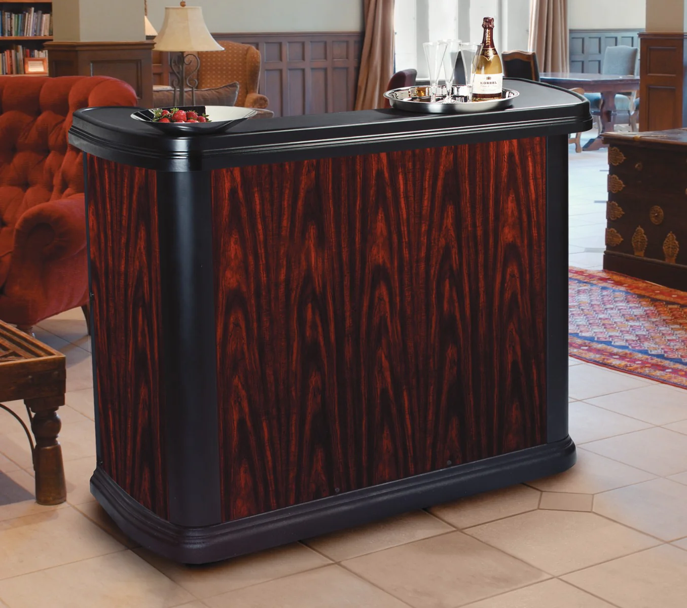 Carlisle 755003 Maximizer Portable Bar with 15 gal. Ice Bin 56" x 26-1/2" x 48" - Black - Image 14