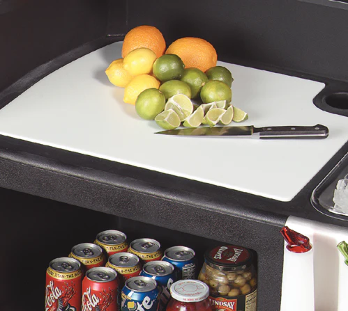 Carlisle 755003 Maximizer Portable Bar with 15 gal. Ice Bin 56" x 26-1/2" x 48" - Black - Image 7