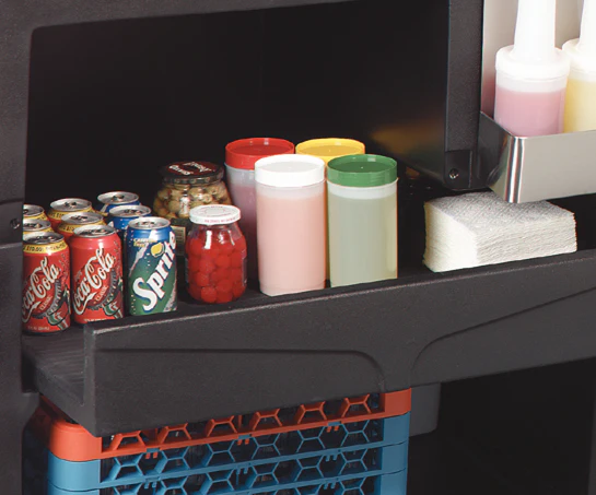 Carlisle 755003 Maximizer Portable Bar with 15 gal. Ice Bin 56" x 26-1/2" x 48" - Black - Image 8