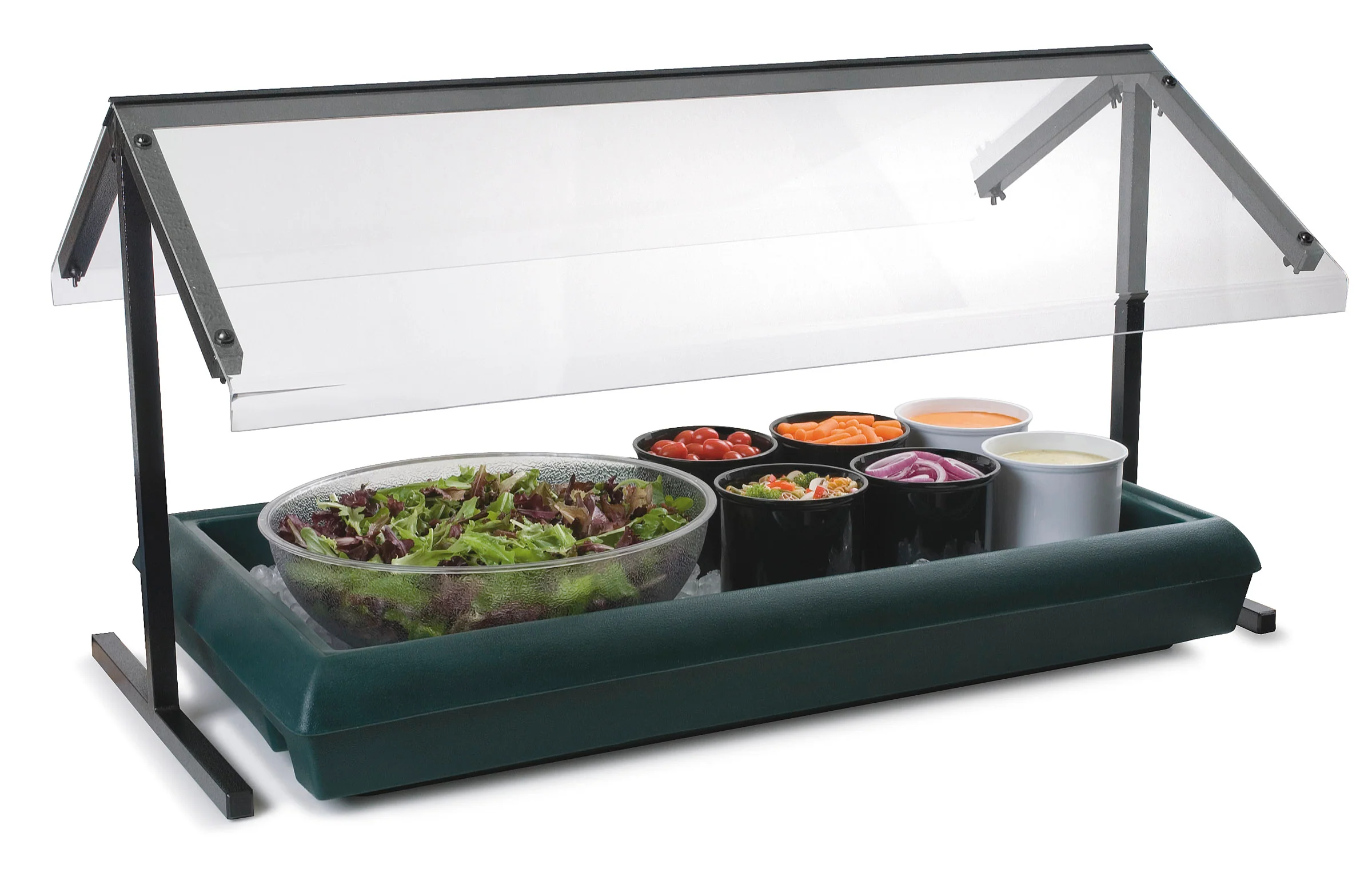 Carlisle 767003 FiveStar Buffet Bar Tabletop Cold Food/Salad Bar 4' - Black - Image 3