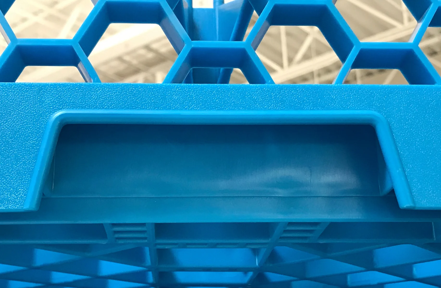Carlisle RB14 OptiClean 1-Compartment Full Size Dishwasher Open / Bowl Rack - Blue - Image 7