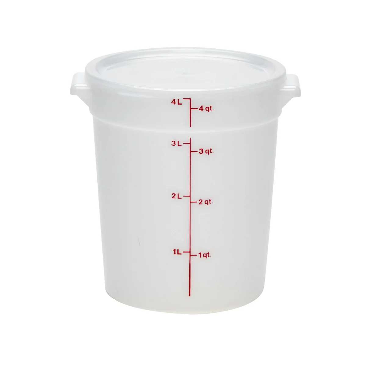 Cambro RFSC2148 Round Food Storage Container Cover - fits 2 & 4 qt. - Natural White - Image 4