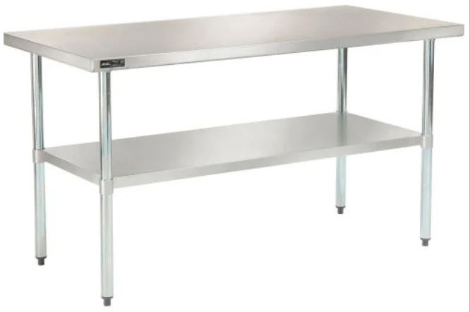 Culitek WT-2484-E Stainless Steel Work Table 84" x 24" with Undershelf