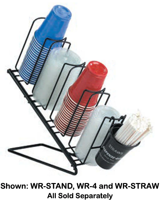 Dispense-Rite WR-STAND Angled Wire Stand for WR Series Organizers - Black - Image 2