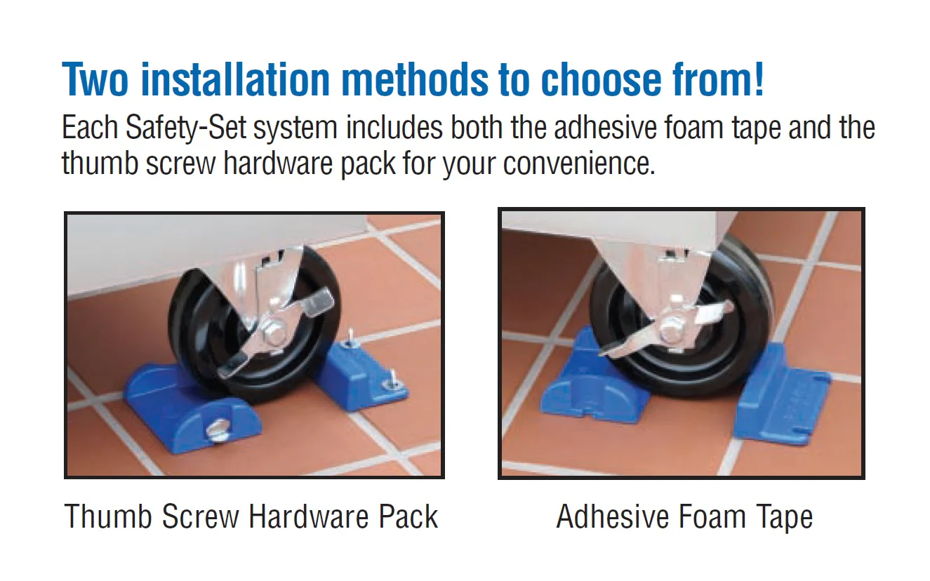 Dormont PS Safety-Set Equipment Caster Placement System - Blue - Image 3