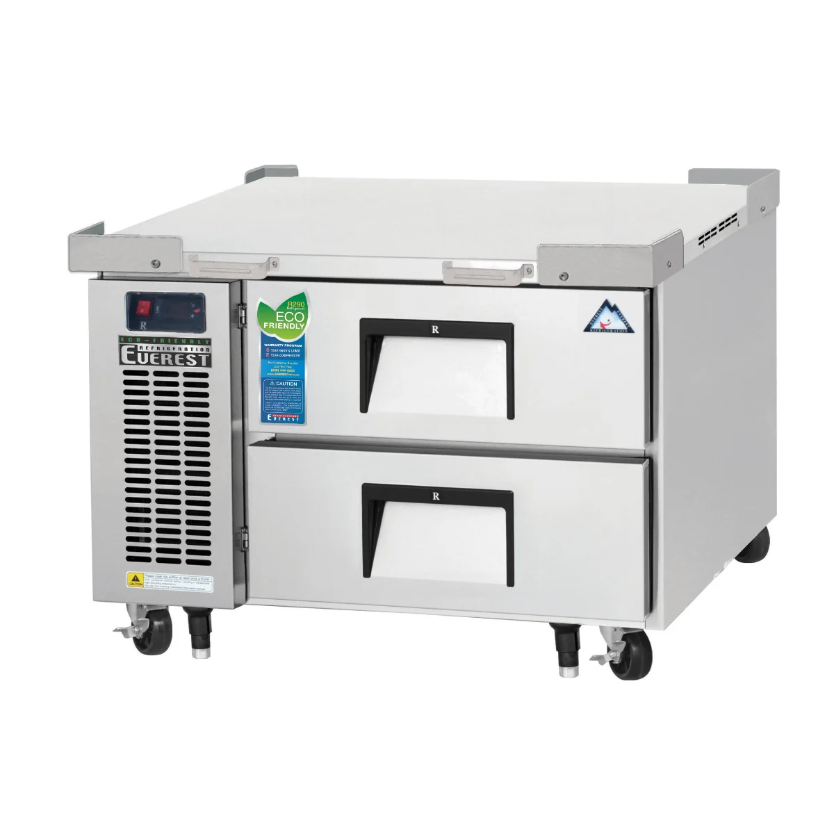 Everest Refrigeration ECB36D2 1-Section 2 Drawer Refrigerated Chef Base 36" - 115V - Image 3