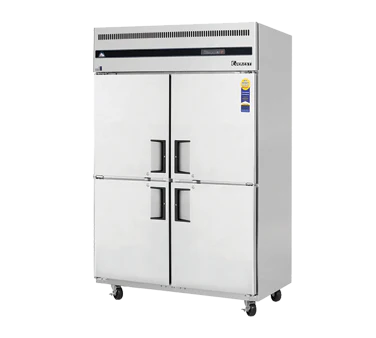 Everest Refrigeration ESRH4 2-Section 4 Half Solid Door Reach-In Refrigerator 50" - 115V - Image 2