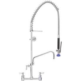 Fisher 48910 Splash Mount Pre-Rinse Faucet w/ Flexible Gooseneck Nozzle & Wall Bracket, and Add-On Faucet w/ 12" Spout - 8" Centers - Image 2