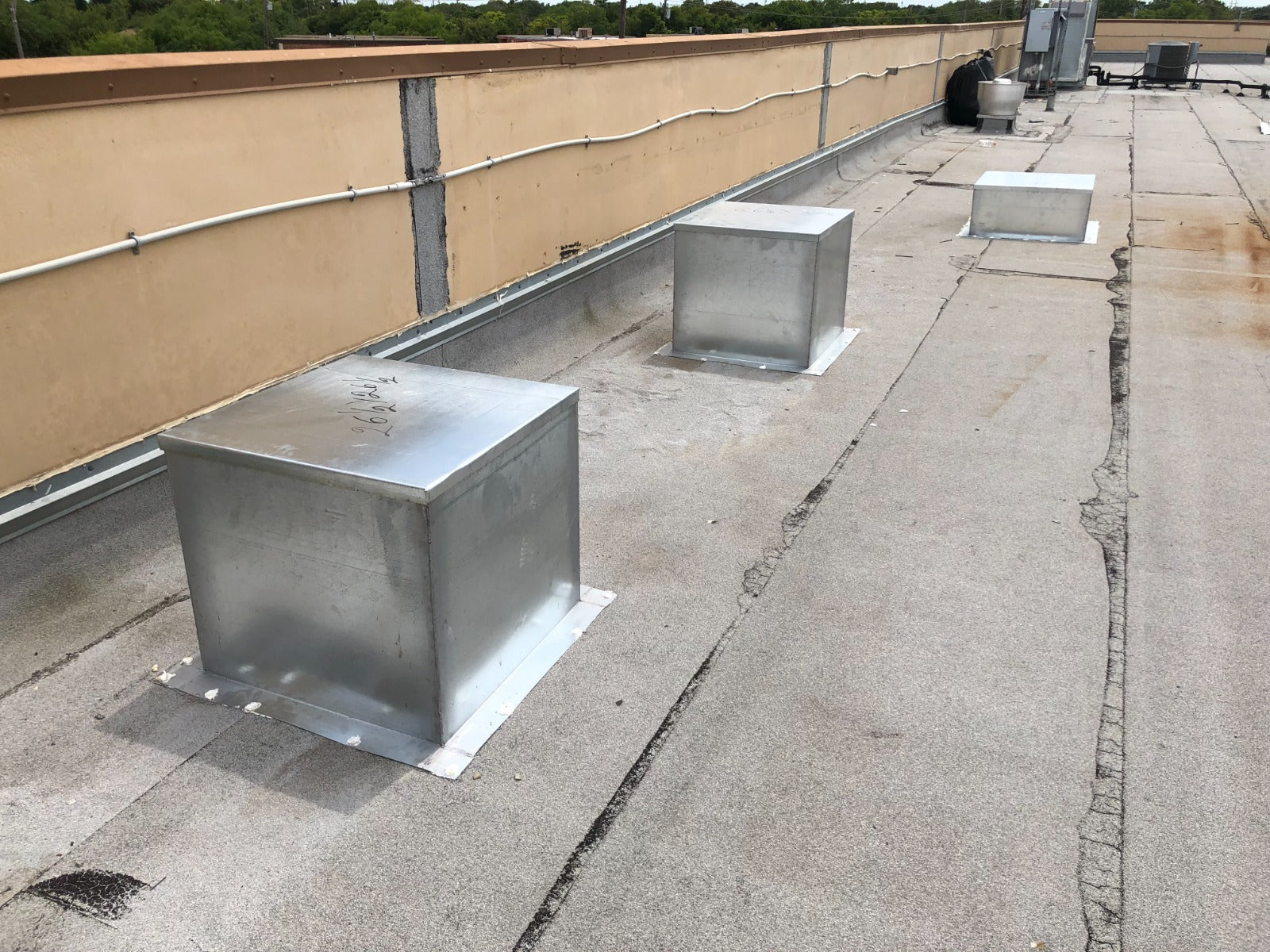 FLASH23 - Roof Curb Fan Flashing 23" X 23"(For wall mount or roof mount)  20 Gauge Galvanized Steel - Image 9