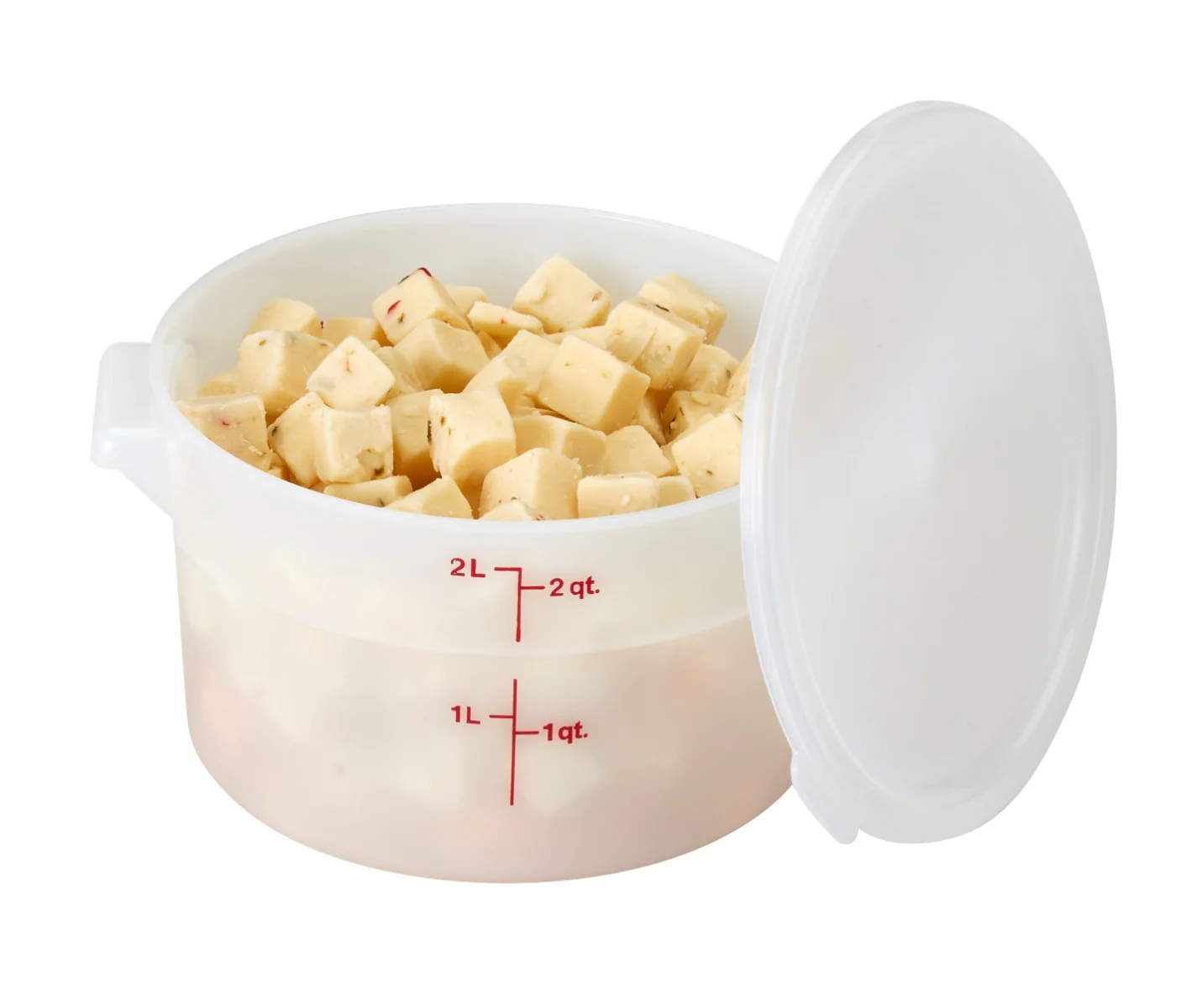 Cambro RFS2148 Food Storage Container, Round, Polyethylene 2 qt. - Image 3
