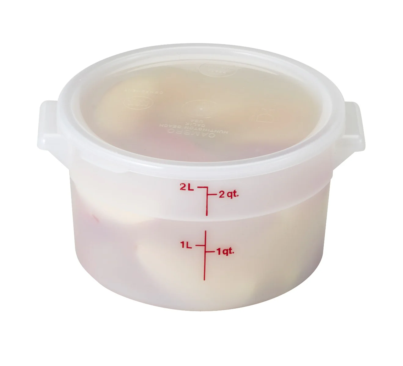 Cambro RFS2148 Food Storage Container, Round, Polyethylene 2 qt. - Image 5
