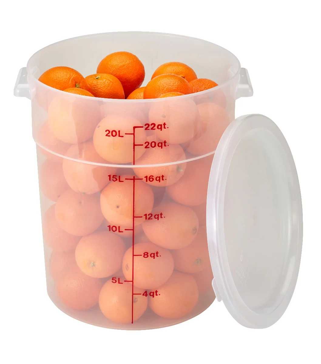 Cambro RFS22PP190 Food Storage Container, Round, Polypropylene 22 qt. - Image 5