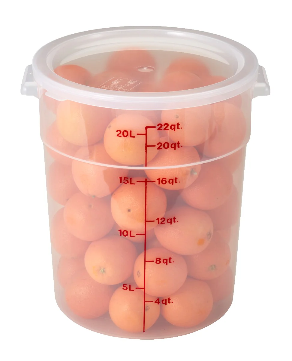 Cambro RFS22PP190 Food Storage Container, Round, Polypropylene 22 qt. - Image 6