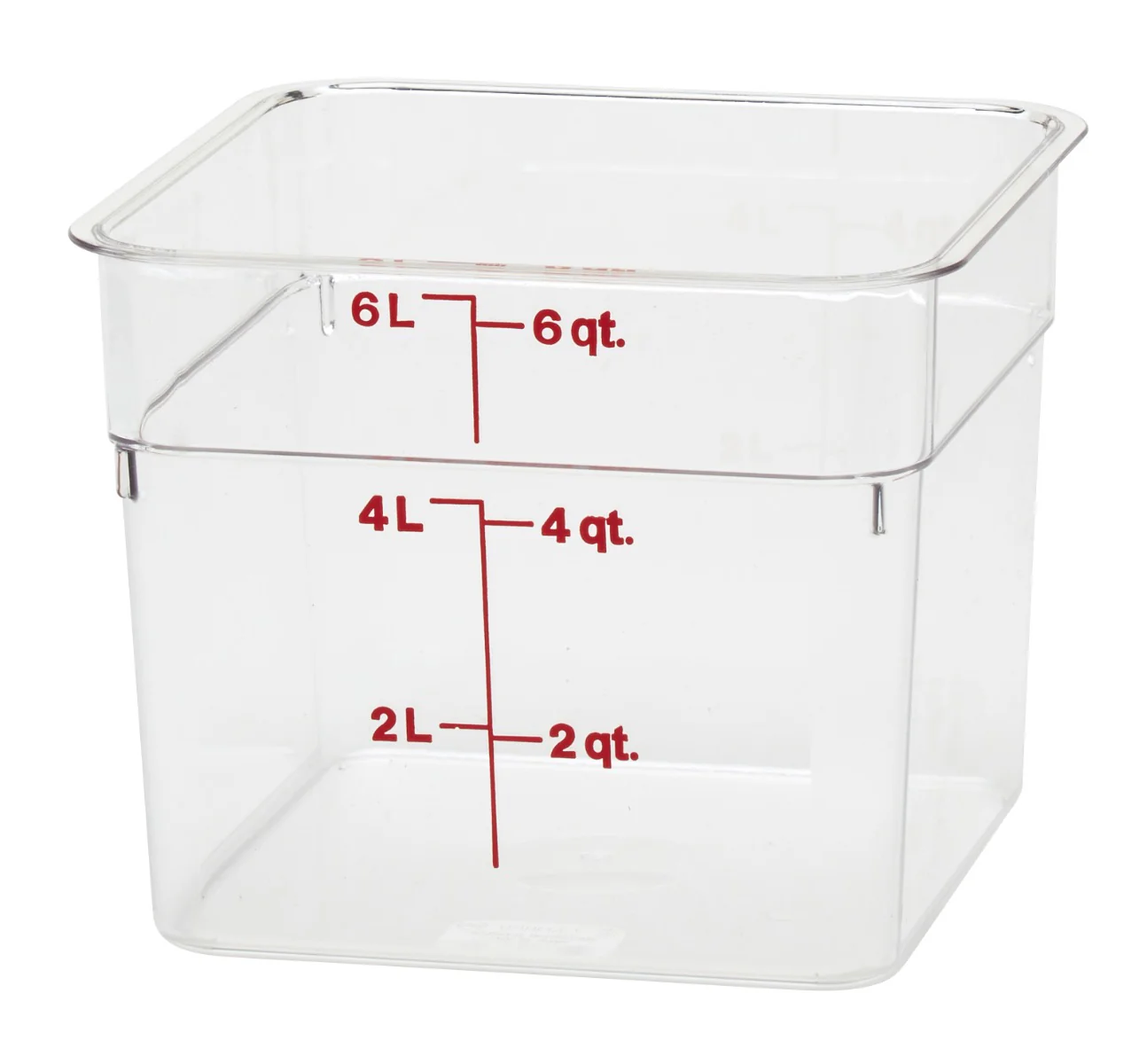 Cambro 6SFSCW135 Food Storage Container, Square, Camwear 6 qt.