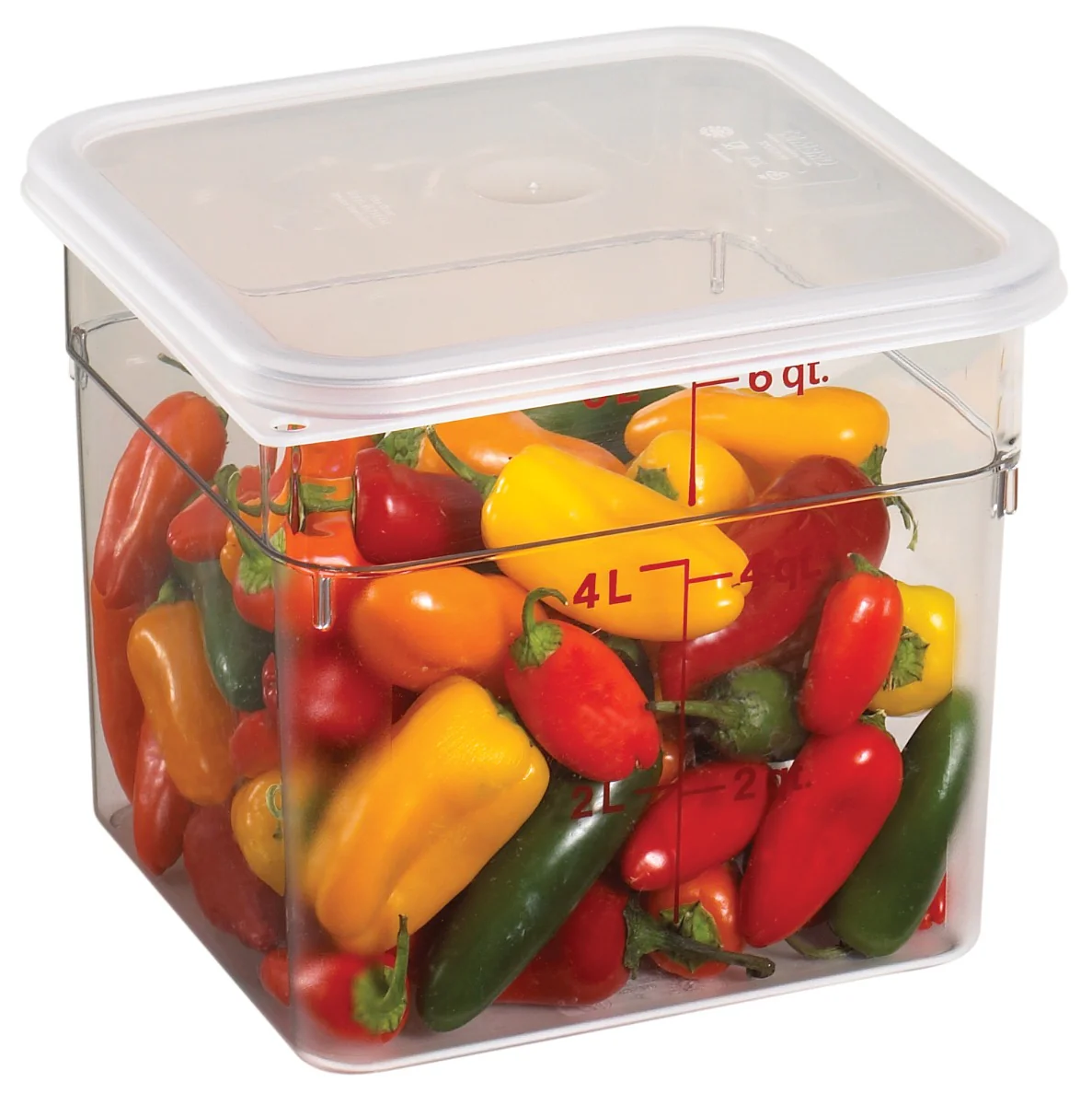 Cambro 6SFSCW135 Food Storage Container, Square, Camwear 6 qt. - Image 5