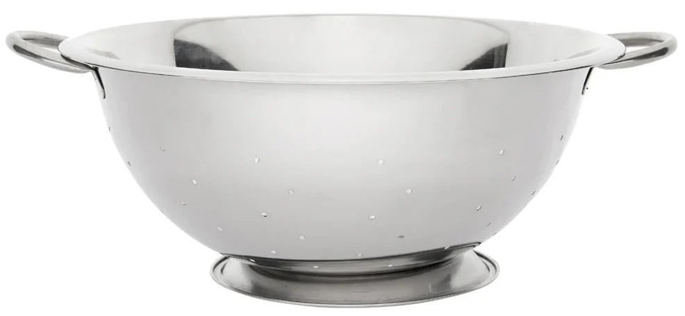 Browne 746109 Stainless Steel Footed Colander with Handles 5 qt.