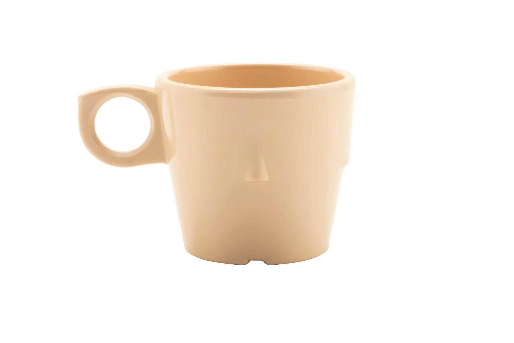 GET DC-101-T SuperMel Melamine Conic Stacking Cup / Mug 7-1/2 oz. - Tan - 48/Case - Image 2