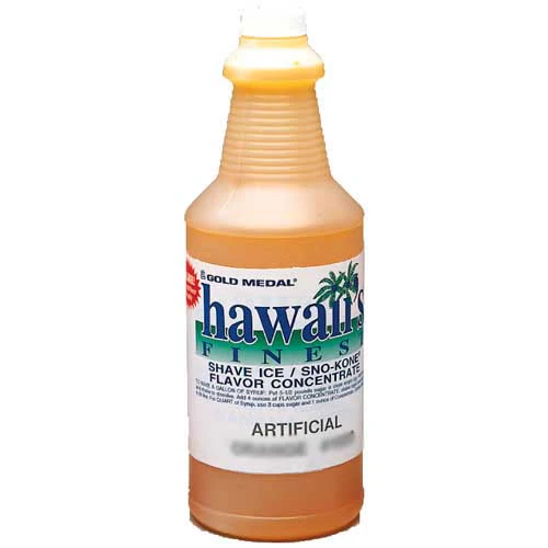 Gold Medal 1029 Hawaii's Finest Snow Cone Syrup Concentrate 1 qt. - Peach - Image 2
