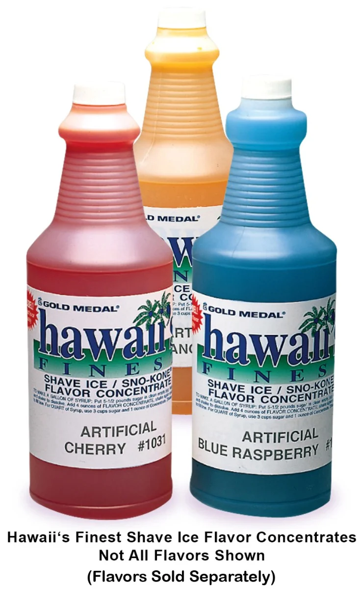 Gold Medal 1373 Hawaii's Finest Snow Cone Syrup Concentrate 1 qt. - Watermelon