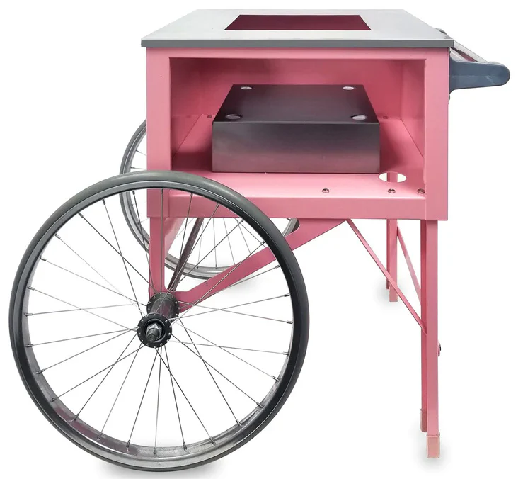 Gold Medal 3149 Cotton Candy Pinkie Floss Cart with Word Graphics 20"L x 20"W x 38"H - Image 5