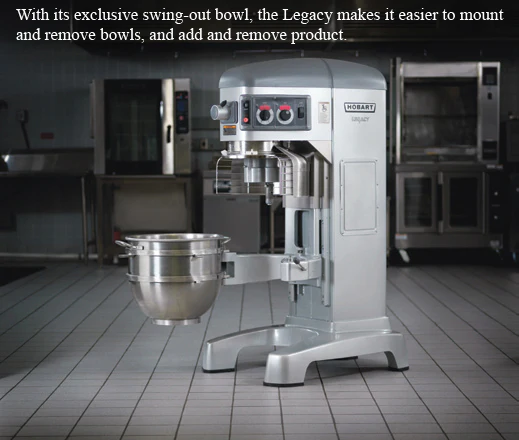 Hobart HL600C-1STD Legacy Correctional Planetary Floor Mixer with Accessories 60 Qt - 4 Fixed Speeds - 200-240v/50/60/1, 2-7/10 HP - Image 8